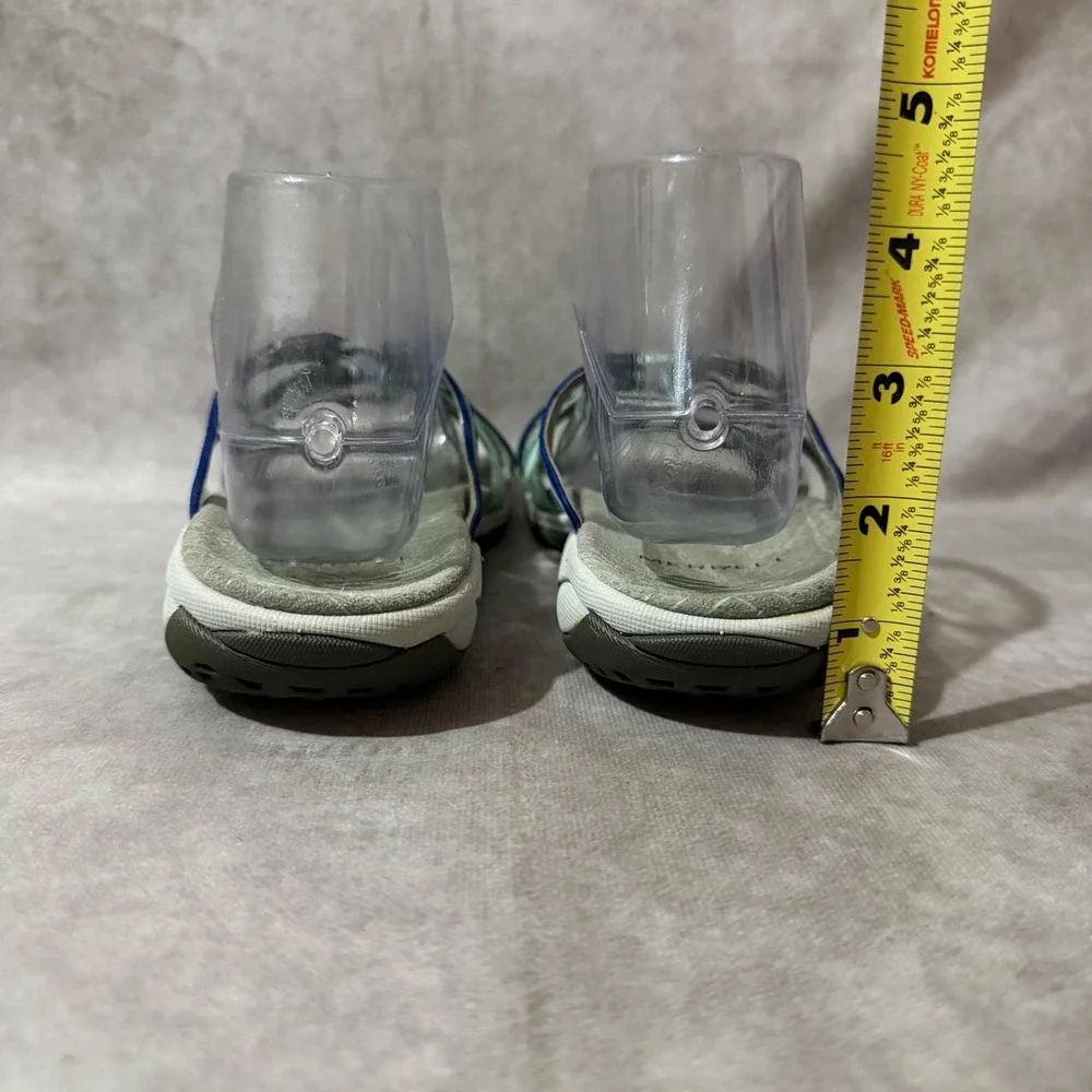 Merrell Strappy Sandals Womens 6 Mint Green Blue Good Outdoor Sporty Slide